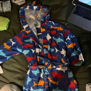 Boys Shark Robe Towel 🦈